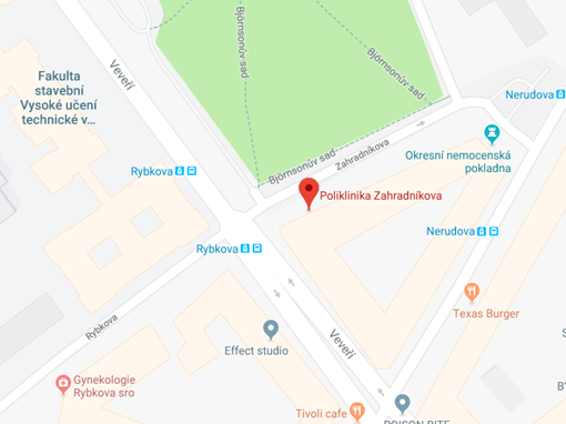 Poliklinika Zahradníkova 2, Brno 602 00